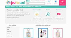 Desktop Screenshot of justthecard.co.uk