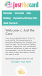 Mobile Screenshot of justthecard.co.uk